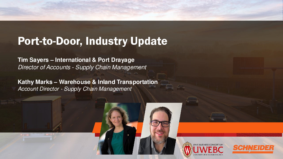 2. Schneider Presentation Slides: Industry Update: Port-to-Door thumbnail